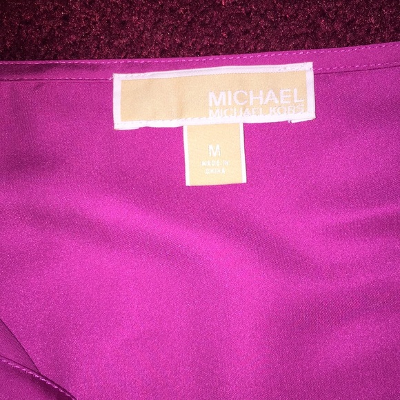 Michael Kors Silk 3/4 Sleeve Blouse - Picture 3 of 6